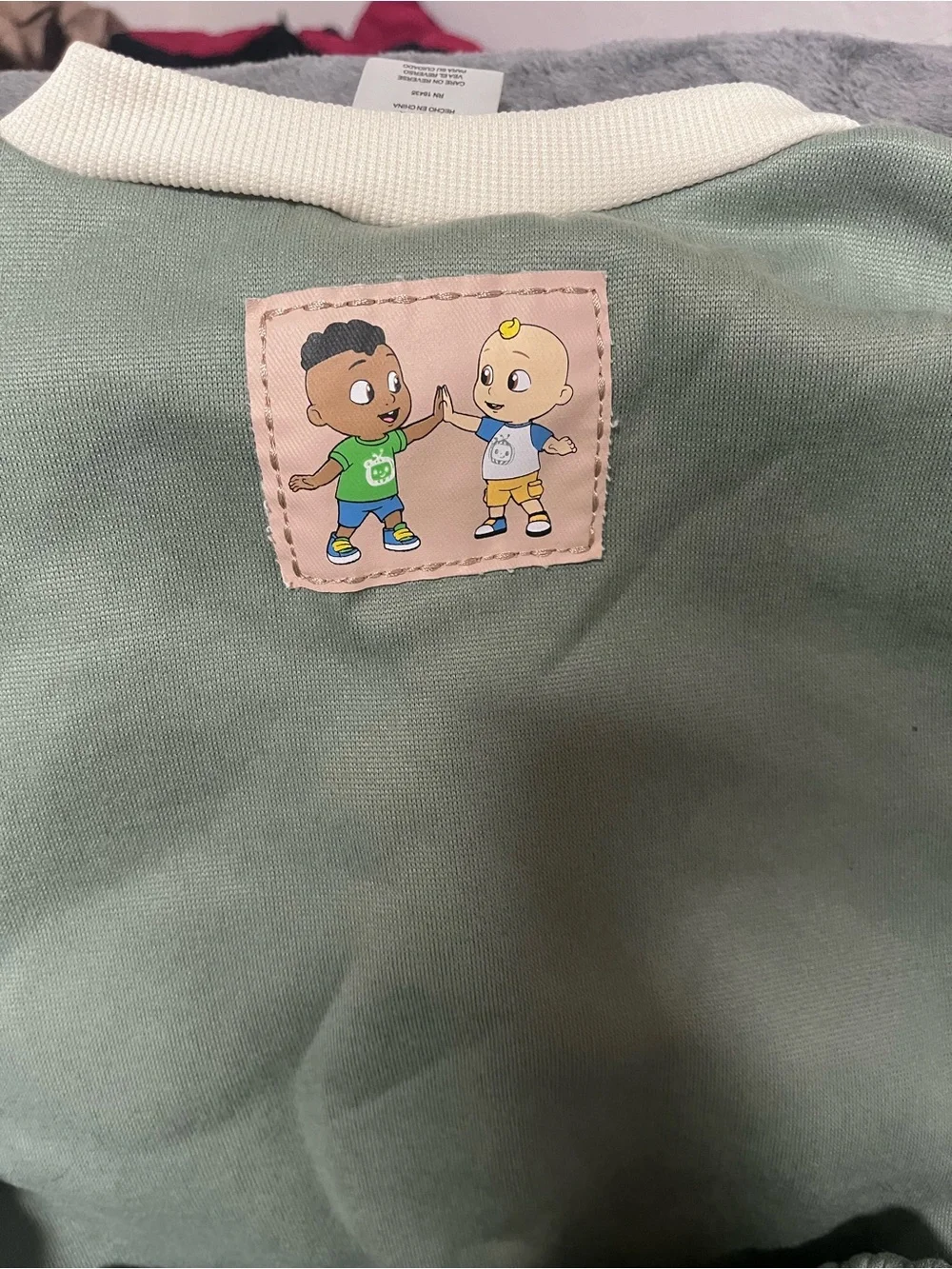 OshKosh B'gosh Olive Green Coco Melon Sweater and Joggers Set